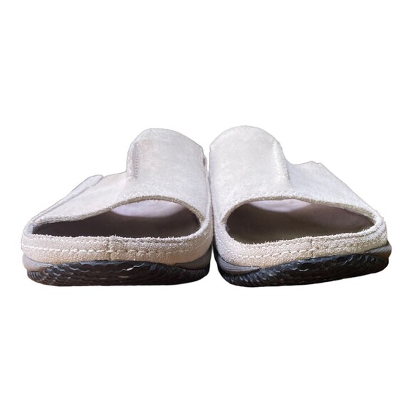 LL Bean Light Gray Suede Leather Slide Slip-On Mule Sandals Women’s 8.5 - Picture 9 of 12